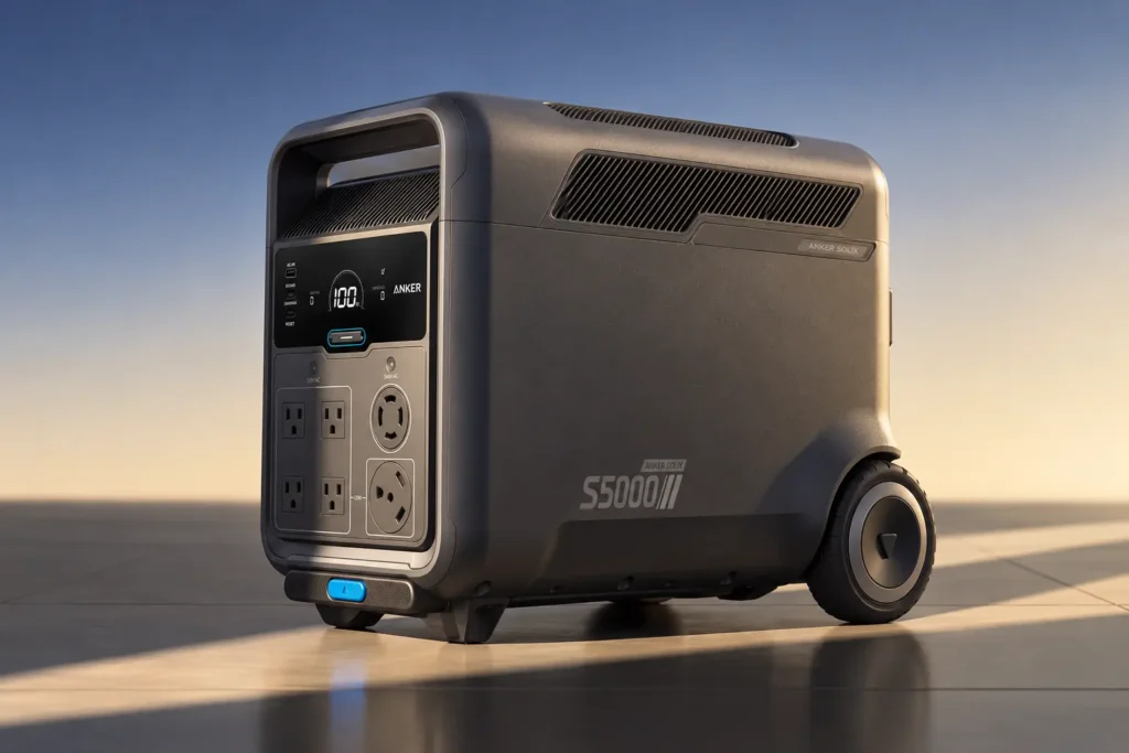 Anker Solix S5000 Home Backup Battery Cuts Standby Drain