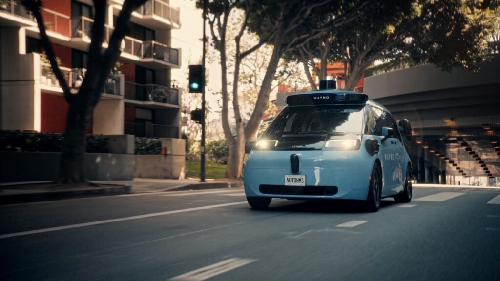 Waymo robotaxis navigating Toronto streets