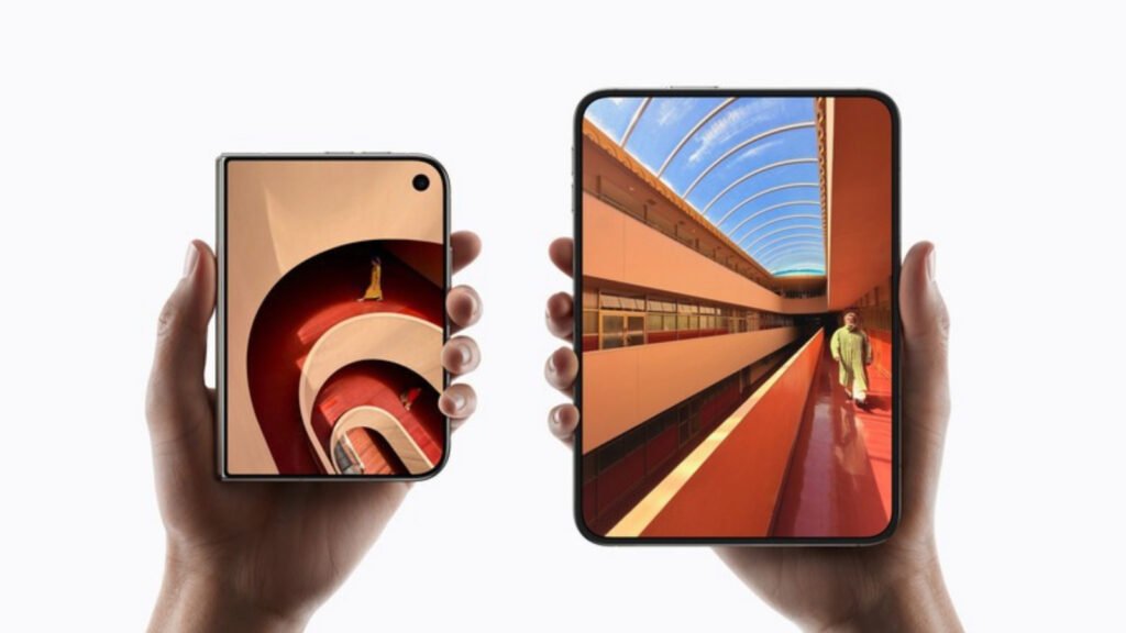 Apple iPhone Duo Joins the Growing Foldable Phone Market modern foldable phone open display