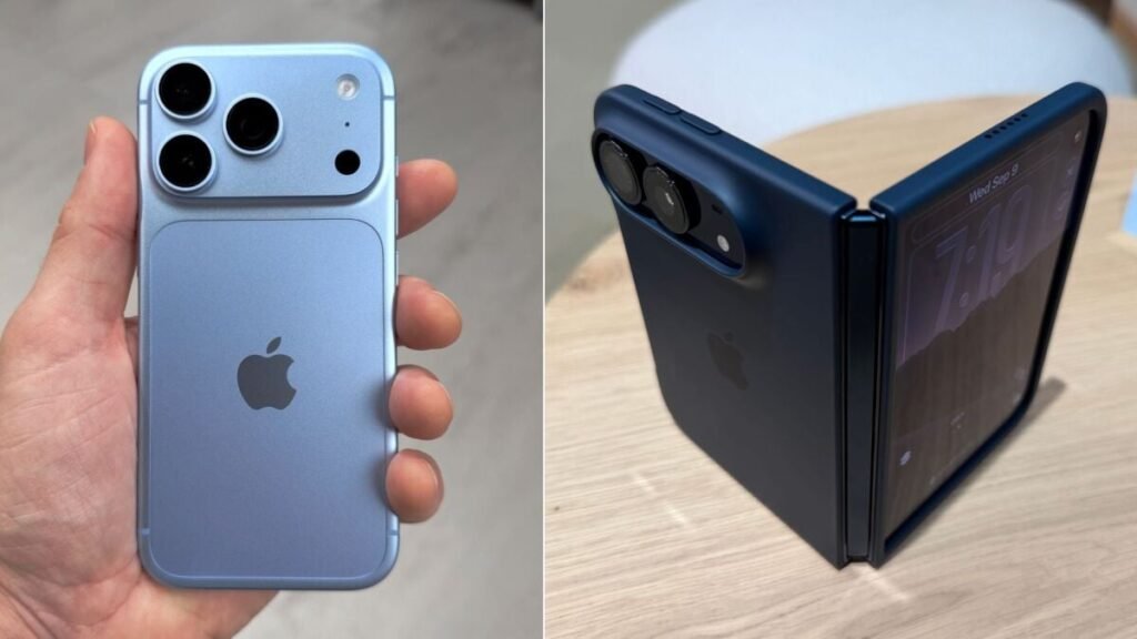 Apple Debuts iPhone Duo Folding Phone Against Pro Max New foldable iPhone Duo screen