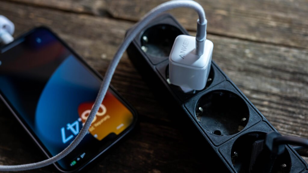 Modern PowerIQ chargers on desk
