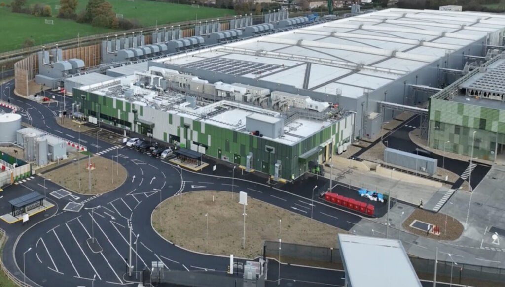 Modern UK datacenter server room