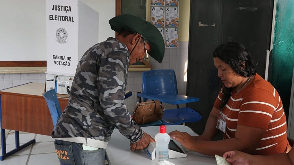 brazil presidential election voting stations
