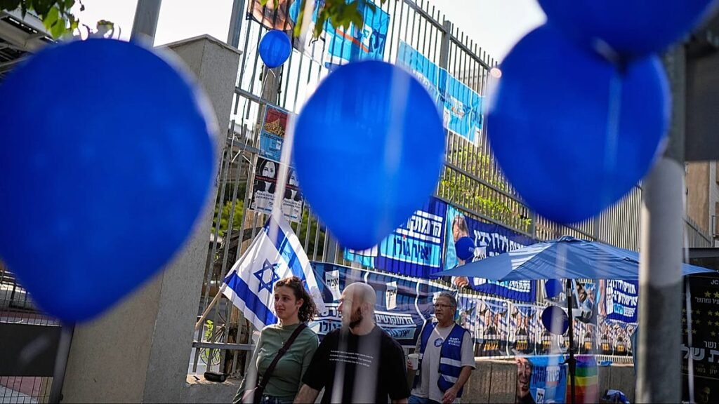 polling station during the Israeli election